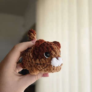 cica - barna-sötétbarna - játék & sport - plüssállat & játékfigura - cica - Meska.hu