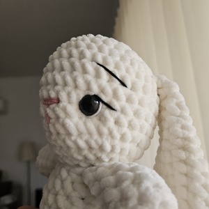 nyuszi - fehér - játék & sport - plüssállat & játékfigura - nyuszi - Meska.hu