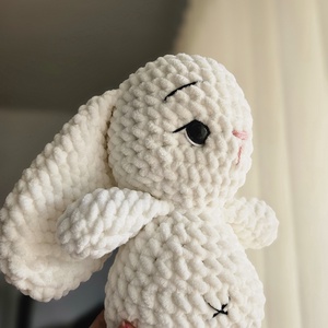 nyuszi - fehér - játék & sport - plüssállat & játékfigura - nyuszi - Meska.hu