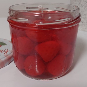 Eper illatgyertya - otthon & életmód - gyertya, illat, aroma - gyertya - Meska.hu