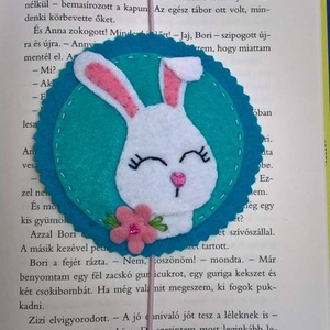 Nyuszis könyvjelző, Könyv & Zene, Könyvjelző, Varrás, MESKA