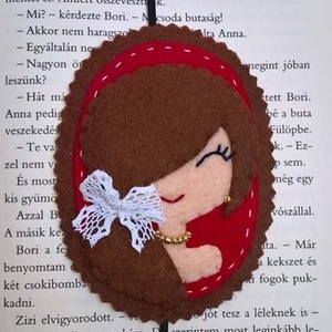 Gumis könyvjelző, Könyv & Zene, Könyvjelző, Varrás, Hímzés, MESKA