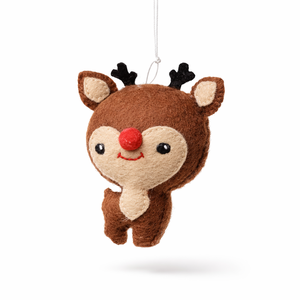 Rénszarvas karácsonyfadísz, Karácsony, Karácsonyi lakásdekoráció, Karácsonyfadíszek, Varrás, MESKA