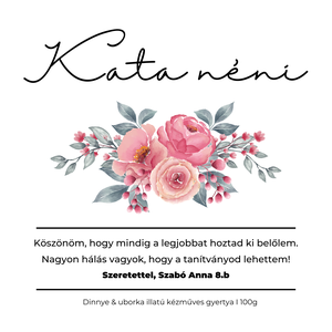 Egyedi Ballagási Ajándék Gyertya Pedagógusoknak Óvónőknek 120g, Ajándék tanároknak - otthon & életmód - gyertya, illat, aroma - gyertya - Meska.hu