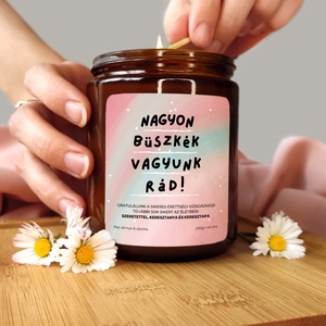 Büszkék Vagyunk Rád Ballagási Gyertya 200g, Ajándék ballagó diákoknak, Otthon & Életmód, Gyertya, illat, aroma, Gyertya, Gyertya-, mécseskészítés, Mindenmás, MESKA