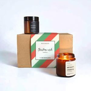 Christmas Wish Gyertya válogatás- 2 x 120g, Ajándék gyertya barátnőnek, kollégának, szülőknek - Meska.hu