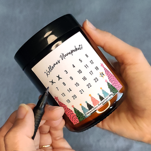 Adventi Kalendárium Gyertya -200g, Adventi Naptár Illatgyertya barátnőnek, szülőknek - karácsony - adventi díszek - adventi naptár - Meska.hu