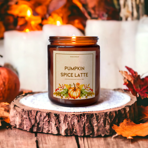 Sütőtökös Latte Illatgyertya -200g , Őszi Szójaviasz gyertya, pumpkin spice latte, Otthon & Életmód, Gyertya, illat, aroma, Gyertya, Gyertya-, mécseskészítés, MESKA