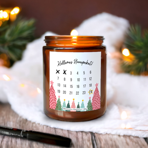 Adventi Kalendárium Gyertya -200g, Adventi Naptár Illatgyertya barátnőnek, szülőknek - Meska.hu