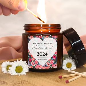 Egyedi Ballagási Ajándék Gyertya Óvónőknek 120g, Köszönőajándék tanároknak, dadusoknak - otthon & életmód - gyertya, illat, aroma - gyertya - Meska.hu