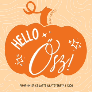 Hello Ősz Illatgyertya- 120g, őszi illatgyertya, halloween, fall, autumn - otthon & életmód - gyertya, illat, aroma - gyertya - Meska.hu