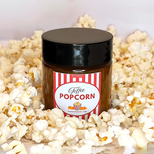 Toffee Popcorn illatgyertya 120g, édesség gyertya, szójagyertya barátnőnek, kollégának , Otthon & Életmód, Gyertya, illat, aroma, Gyertya, Gyertya-, mécseskészítés, MESKA