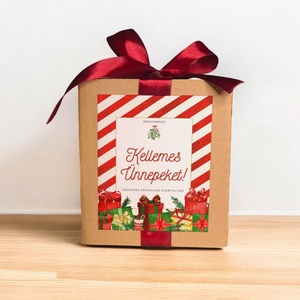 Karácsonyi Illatgyertya -120g, Áldott Ünnepeket kívánunk illatgyertya, karácsonyi apró ajándék - karácsony - karácsonyi lakásdekoráció - karácsonyi illatgyertya, mécses - Meska.hu