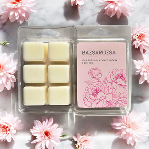 Bazsarózsa illatviasz kockák 75g, Tavaszi bazsarózsa wax melt illatviasz kocka, Otthon & Életmód, Gyertya, illat, aroma, Illatviasz, Gyertya-, mécseskészítés, MESKA