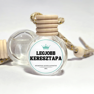 Legjobb Keresztapa Autóillatosító, Autós diffúzor, Autóparfüm, prémium illatosító keresztapának - Meska.hu