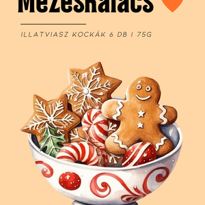 Mézeskalács illatviasz 75g, karácsonyi illatviasz - otthon & életmód - gyertya, illat, aroma - illatviasz - Meska.hu