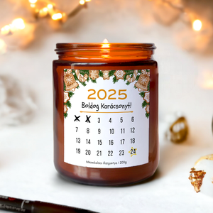 Adventi Naptár Gyertya -200g, Adventi Kalendárium Illatgyertya barátnőnek, szülőknek - Meska.hu
