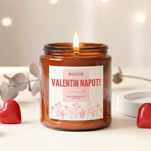 Valentin napi Illatgyertya 120g, Szójaviasz gyertya valentin napra, Valentin napi ajándék, barátnőnek, páromnak - Meska.hu