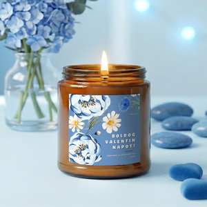 Valentin napi Illatgyertya 120g, Szójaviasz gyertya valentin napra, Valentin napi ajándék, barátnőnek, páromnak - Meska.hu
