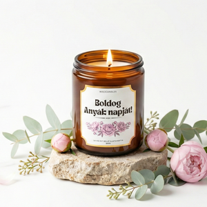 Anyák napi illatgyertya ajándékdobozban, ajándék anyának, mamának, dédinek - otthon & életmód - gyertya, illat, aroma - gyertya - Meska.hu