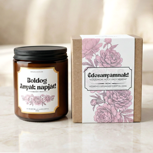 Anyák napi illatgyertya ajándékdobozban, ajándék anyának, mamának, dédinek - Meska.hu