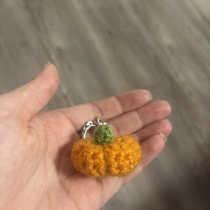 Tök kulcstartó, Játék & Sport, Plüssállat & Játékfigura, Plüss zöldség, gyümölcs, Horgolás, MESKA