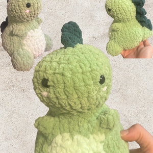 Zöld dínó - Meska.hu