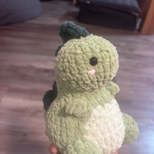 Zöld dínó - játék & sport - plüssállat & játékfigura - plüss dínók - Meska.hu