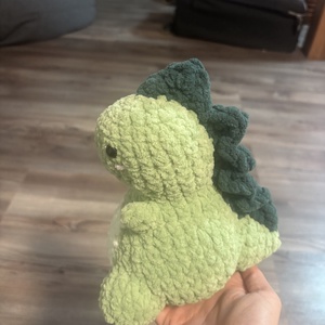 Zöld dínó - játék & sport - plüssállat & játékfigura - plüss dínók - Meska.hu