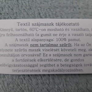 Drótos textil arcmaszk férfiaknak - fekete - maszk, arcmaszk - férfi & uniszex - Meska.hu