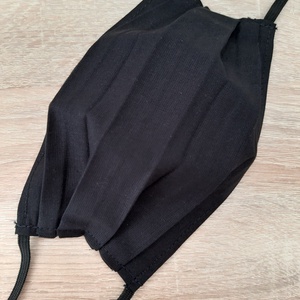 Férfi textil arcmaszk - fekete egyszínű - férfi & uniszex - férfi & uniszex - Meska.hu