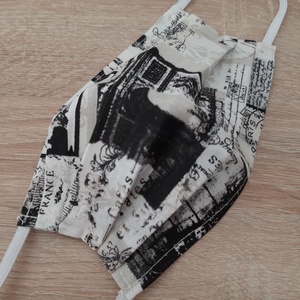 Női textil arcmaszk - vintage mintával - női - női - Meska.hu