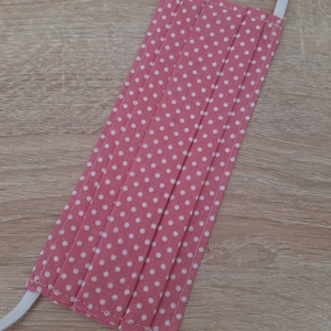 Női textil arcmaszk - pasztell málnaszín, pöttyös - maszk, arcmaszk - női - Meska.hu Női textil arcmaszk - pasztell málnaszín, pöttyös - maszk, arcmaszk - női - Meska.hu