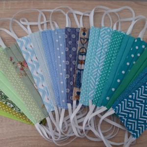 Női textil arcmaszk - élénk pisztáciazöld - női - női - Meska.hu