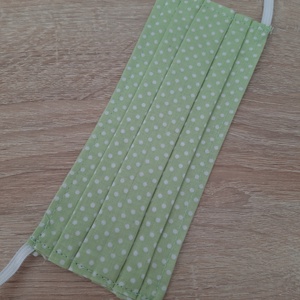 Női textil arcmaszk - pasztellzöld, pöttyös - maszk, arcmaszk - női - Meska.hu Női textil arcmaszk - pasztellzöld, pöttyös - maszk, arcmaszk - női - Meska.hu