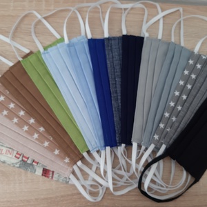 Drótos textil arcmaszk férfiaknak - világoskék egyszínű - férfi & uniszex - férfi & uniszex - Meska.hu