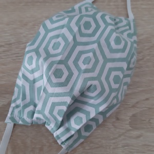 Női textil arcmaszk - fehér, zöld modern mintával - maszk, arcmaszk - női - Meska.hu Női textil arcmaszk - fehér, zöld modern mintával - maszk, arcmaszk - női - Meska.hu