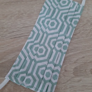 Női textil arcmaszk - fehér, zöld modern mintával - maszk, arcmaszk - női - Meska.hu Női textil arcmaszk - fehér, zöld modern mintával - maszk, arcmaszk - női - Meska.hu