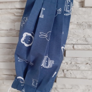 Gyermek textil maszk - kék, állatkás - gyerek - gyerek - Meska.hu