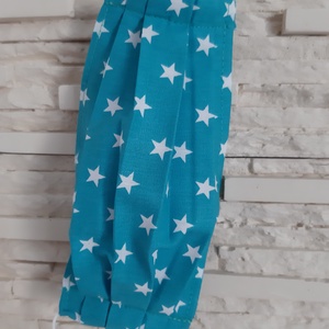 Gyermek textil maszk - türkizkék, csillagos - gyerek - gyerek - Meska.hu