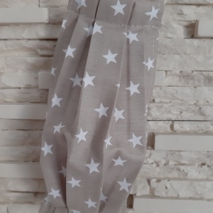 Gyermek textil maszk - halványbarna, csillagos - gyerek - gyerek - Meska.hu