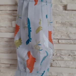Gyermek textil maszk - szürke, dínós - gyerek - gyerek - Meska.hu