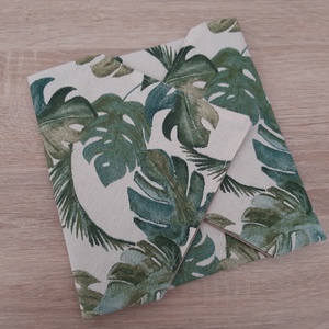 Újraszalvéta tépőzárral, pálmaleveles mintával, Otthon & Életmód, Konyhafelszerelés, tálalás, Konyhai textil, Szalvéta, Varrás, MESKA