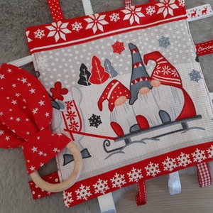 Karácsonyi szett babáknak - piros manók, Játék & Sport, 3 éves kor alattiaknak, Alvóka & Rongyi, Varrás, Mindenmás, MESKA