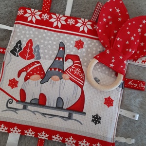 Karácsonyi szett babáknak - piros manók, Játék & Sport, 3 éves kor alattiaknak, Alvóka & Rongyi, Varrás, Mindenmás, MESKA