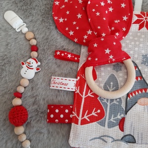 Karácsonyi baba szett - manók és hóember - Meska.hu