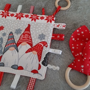 Karácsonyi baba szett - manók és hóember - játék & sport - 3 éves kor alattiaknak - alvóka & rongyi - Meska.hu