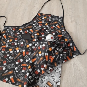 Férfi kötény sörimádóknak - otthon & életmód - konyhafelszerelés, tálalás - konyhai textil - kötény - Meska.hu