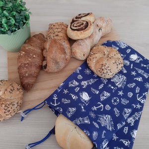 Bármitartó zsákocska szett - tengeres, kék, Táska & Tok, Bevásárlás & Shopper táska, Shopper, textiltáska, szatyor, Varrás, MESKA