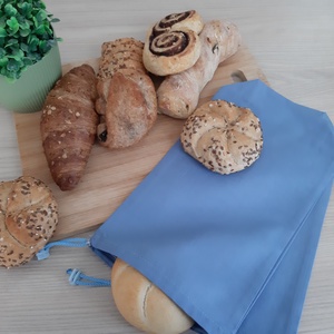 Bármitartó zsákocska szett - világos farmerkék, Táska & Tok, Bevásárlás & Shopper táska, Shopper, textiltáska, szatyor, Varrás, MESKA